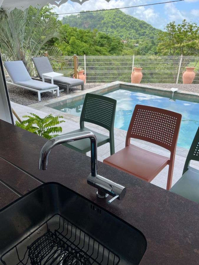 Les Appart Villa Sunbay Caraibes Avec Piscine Privative Vue Mer Et Montagne Le François Eksteriør billede
