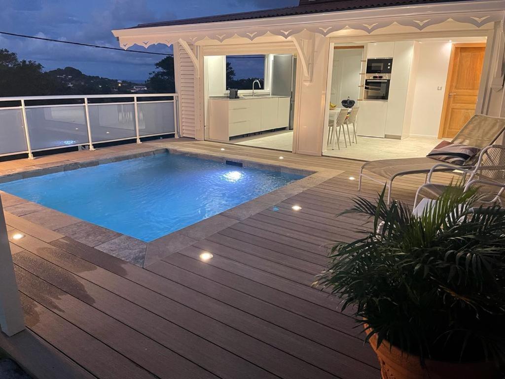 Les Appart Villa Sunbay Caraibes Avec Piscine Privative Vue Mer Et Montagne Le François Eksteriør billede